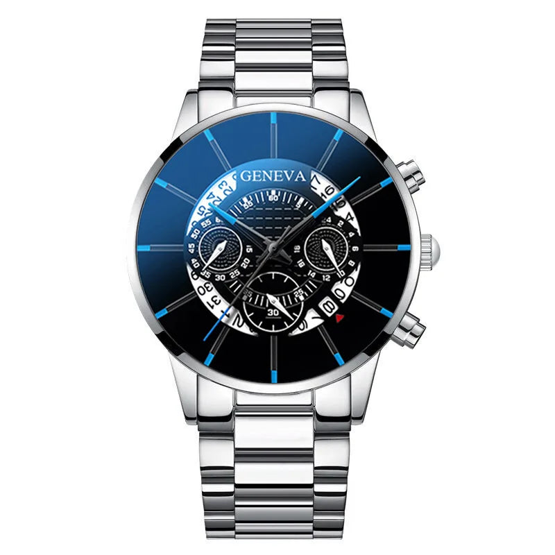 Big Dial Stainless Steel Watch