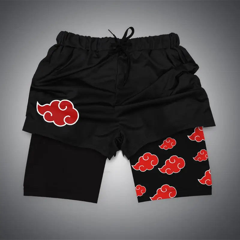 Anime Print Sports Shorts