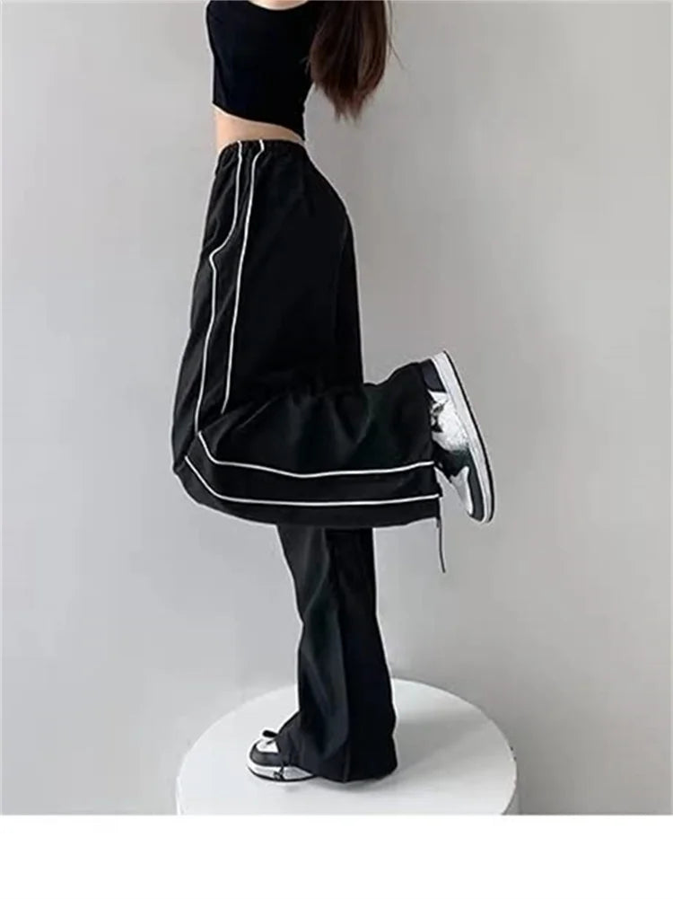 Solid Color Baggy Pants