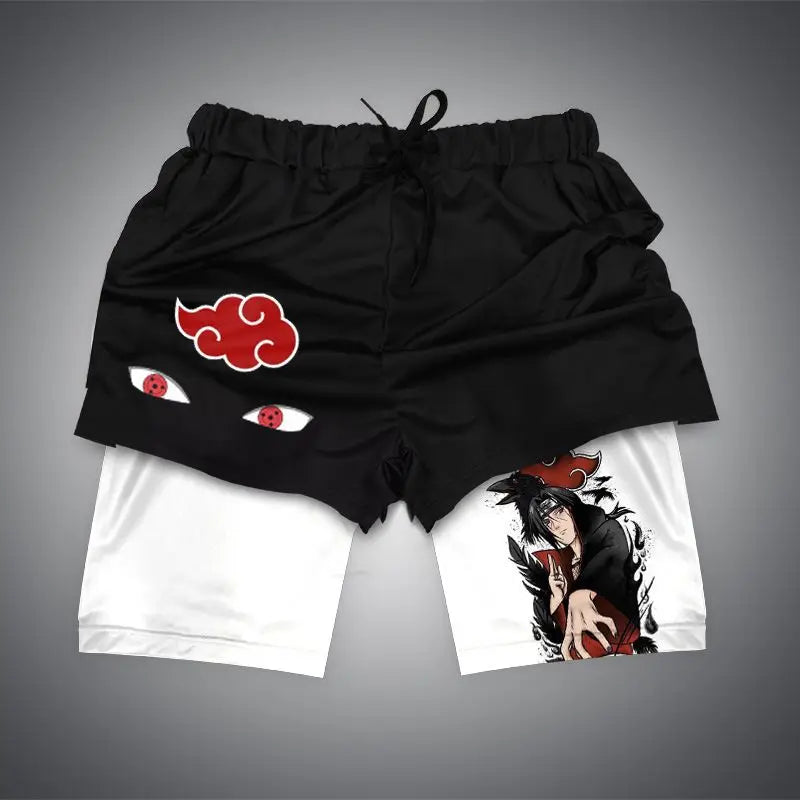 Anime Print Sports Shorts