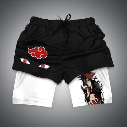 Anime Print Sports Shorts