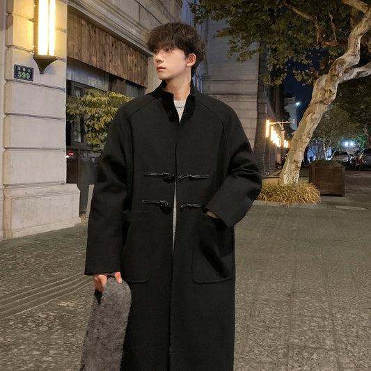 Men’s Street Style Trench – Autumn Winter Wool