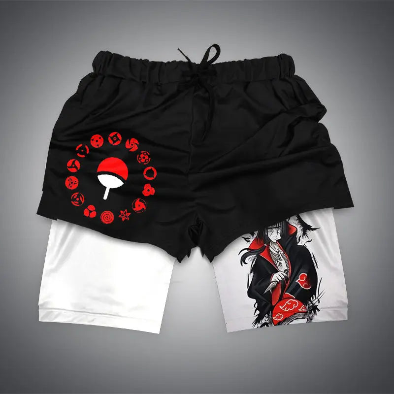 Anime Print Sports Shorts