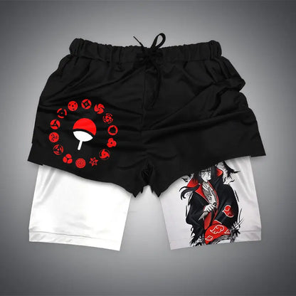 Anime Print Sports Shorts