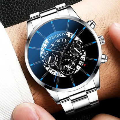 Big Dial Stainless Steel Watch