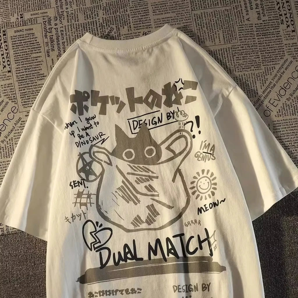 College Style Cat Tee
