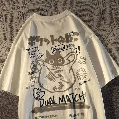 College Style Cat Tee