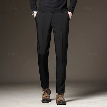 Men’s Formal Pants – Black & Grey Slim Fit
