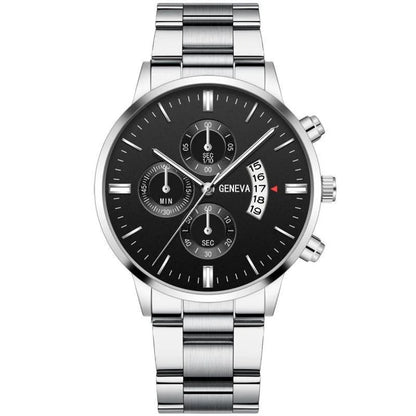 Big Dial Stainless Steel Watch