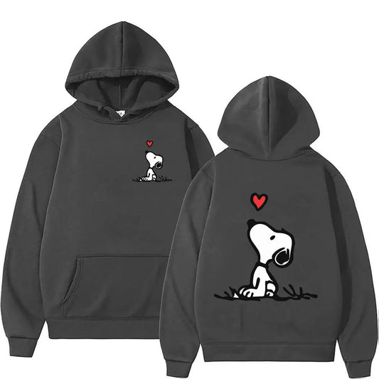 Dark Gray Anime Hoodie