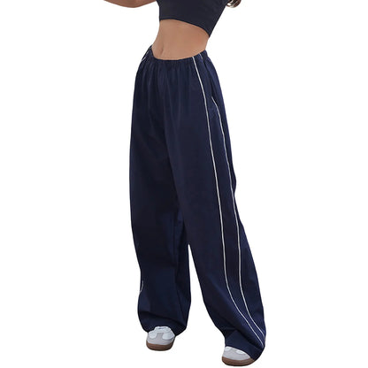 Solid Color Baggy Pants