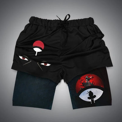 Anime Print Sports Shorts