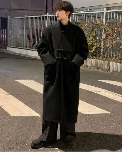 Men’s Street Style Trench – Autumn Winter Wool