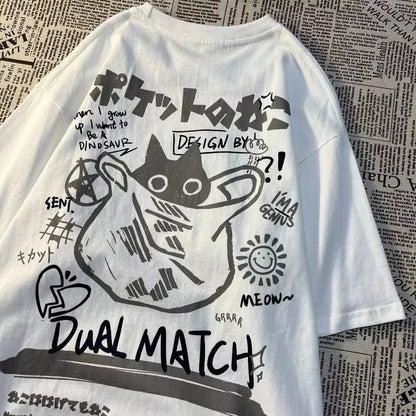 College Style Cat Tee