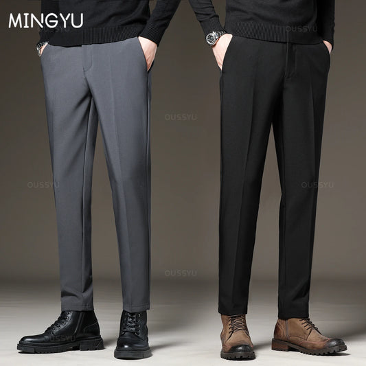 Men’s Formal Pants – Black & Grey Slim Fit