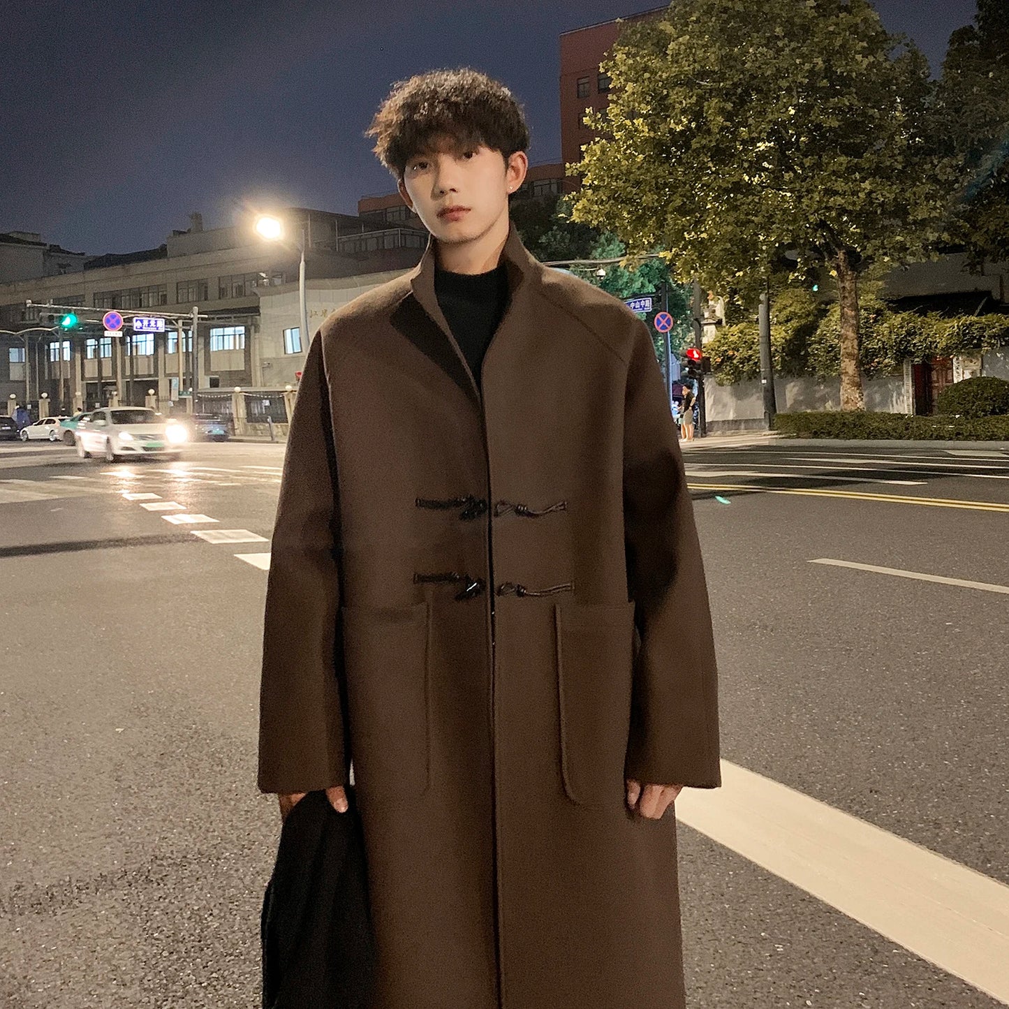 Men’s Street Style Trench – Autumn Winter Wool