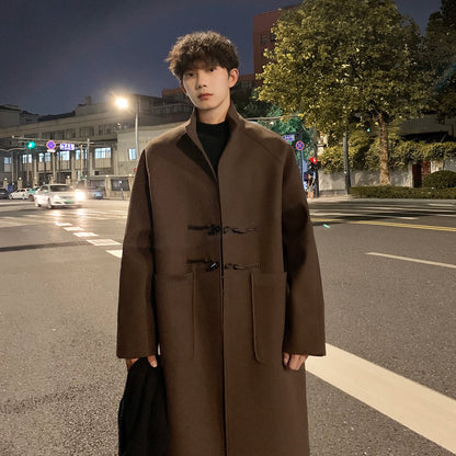 Men’s Street Style Trench – Autumn Winter Wool