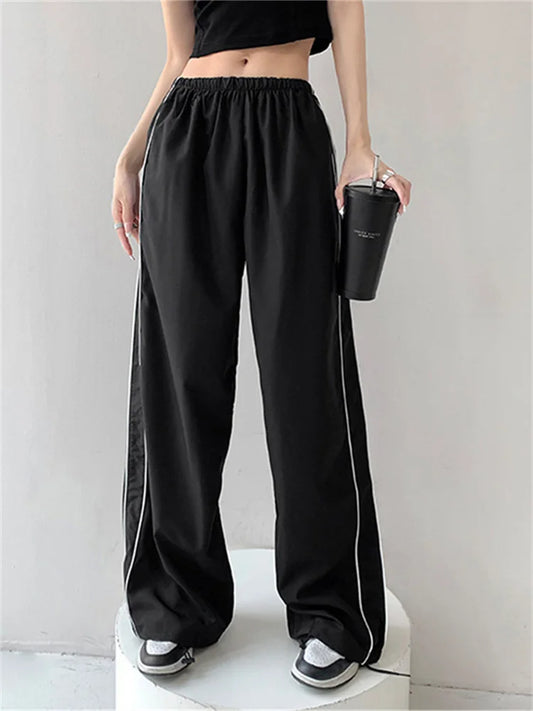 Solid Color Baggy Pants