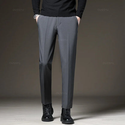 Men’s Formal Pants – Black & Grey Slim Fit
