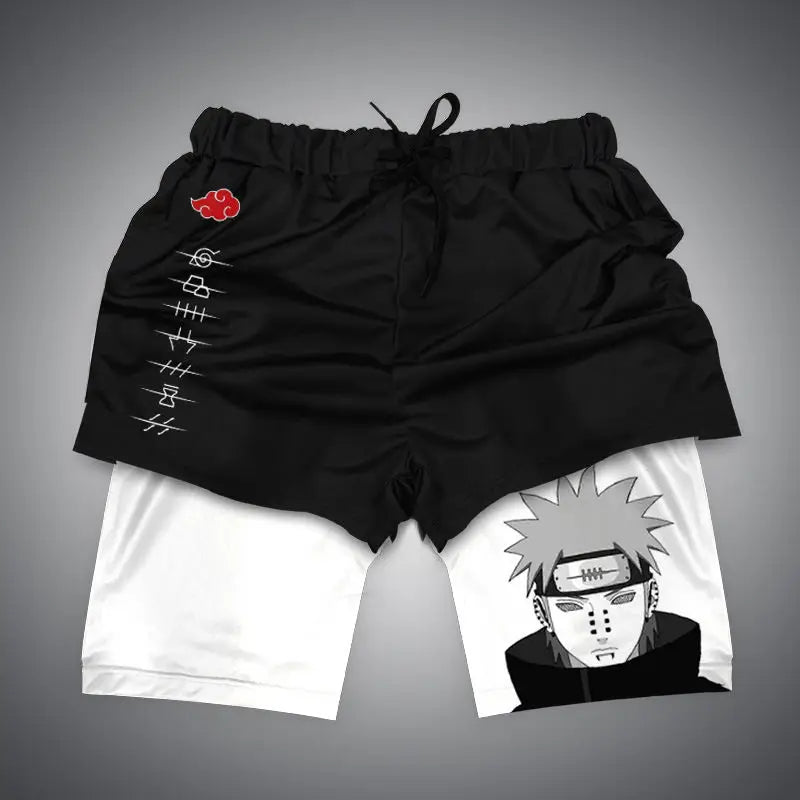 Anime Print Sports Shorts