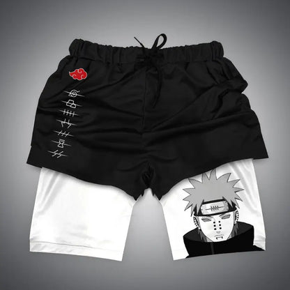 Anime Print Sports Shorts